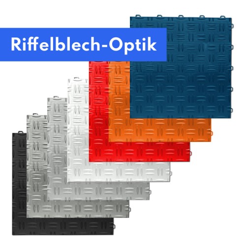 Garagenfliesen- Kunststoff Klickfliesen für Garagen oder Werkstatt.