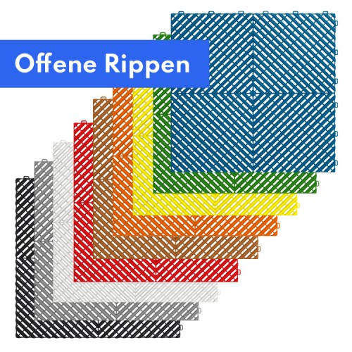 Garagenfliesen- Kunststoff Klickfliesen für Garagen oder Werkstatt.
